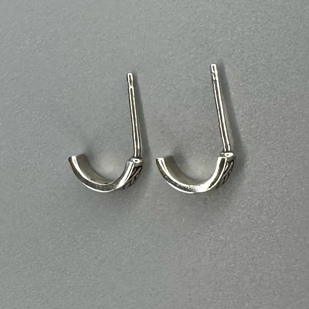 Chic Sterling Silver Tiny Huggie Hoops - Delicate Half Hoop Earrings
